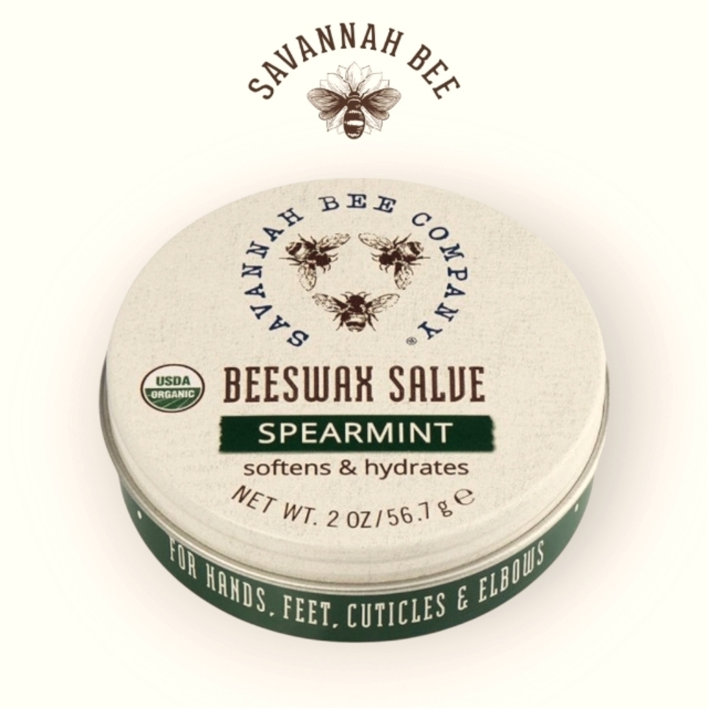 Savannah Bee Company Spearmint Organic Beeswax Hand Salve Natural 2oz New Sealed